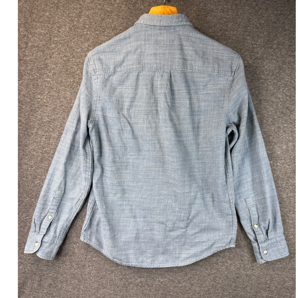 Marine Layer Selvage Textured Long Sleeve Button D Shirt Men Size M 14538 Slim - Picture 4 of 11